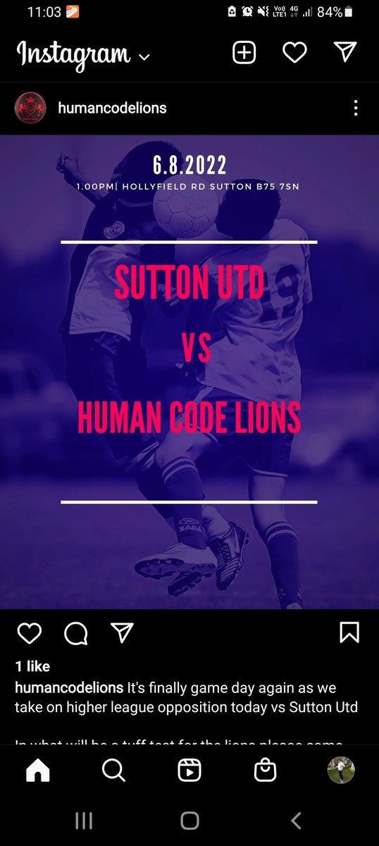 Boys are in action today as they take on higher league Sutton utd going to be a very tough test for the lads but to be the best you have to beat the best 👌 

#upthelions🦁🦁