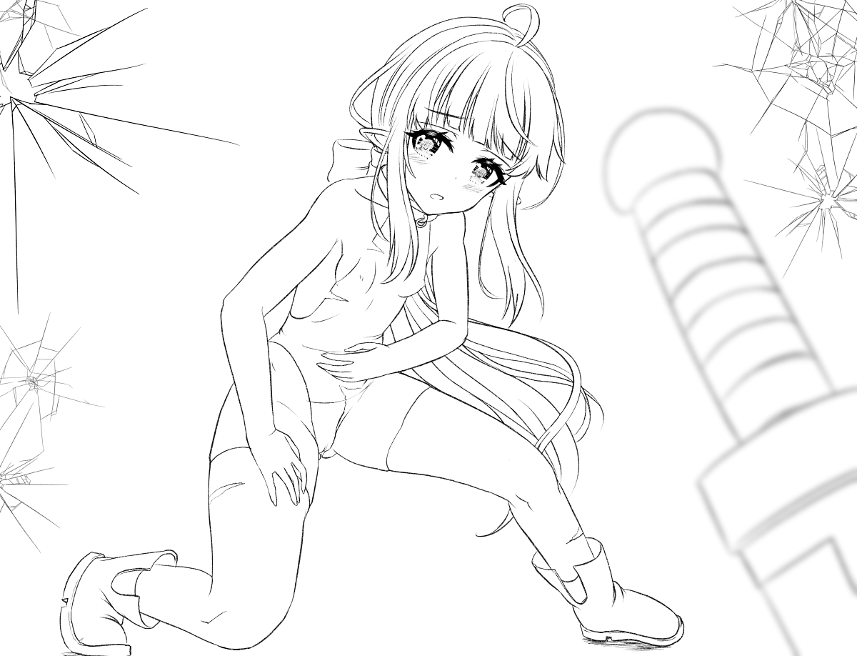 【バトルカットイン ダメージ編 線画】
7月忙しくてほとんどゲ制できなかったけど
練習&レインの絵柄や体つきの研究してたので
ちょっと線画描きやすくなったかも～ 