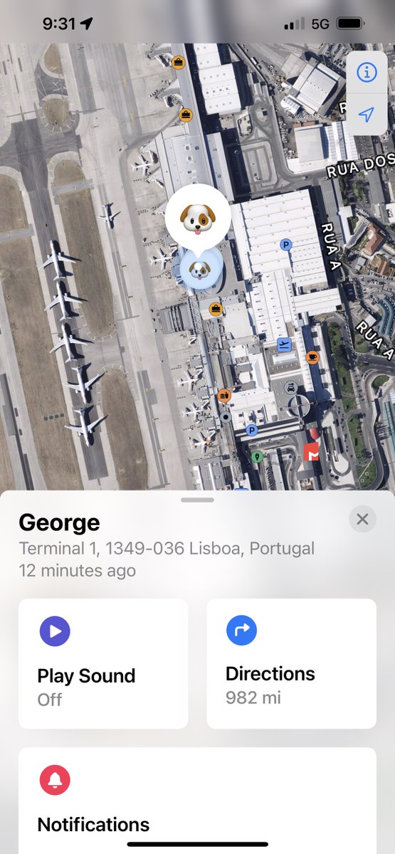 <a href="/ThePointsGuyUK/">The Points Guy UK</a> Any advice for getting <a href="/tapairportugal/">Claim Department Tap Air Portugal</a> to find our lost bag? They lost it on our way from JFK to Gatwick. My Apple AirTag in the bag shows it sitting in Lisbon airport. All forms filled out but TAP can't find it. (Yes, our bag's name is George- long story)