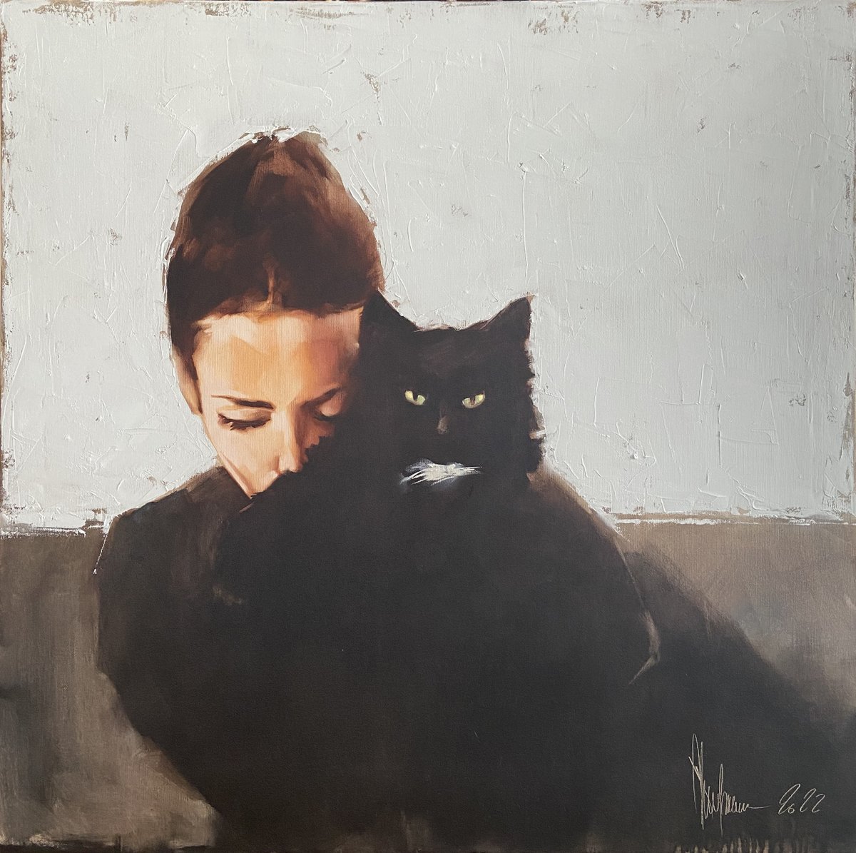 shulmanartcom's tweet photo. A Sad Portrait
Oil on Canvas
31.5 W x 31.5 H x 2 D in / 80 x 80 x 5 cm
2022
Igor Shulman
⠀
Read more: https://t.co/Yu7RsHJ8IS
⠀
#IgorShulman #ShulmanArt #OilPainting #Painting #Artist #Art #Contemporary #Positive #Ambiance #GirlWithCat #Emotional #Cat https://t.co/d1VhL81prB