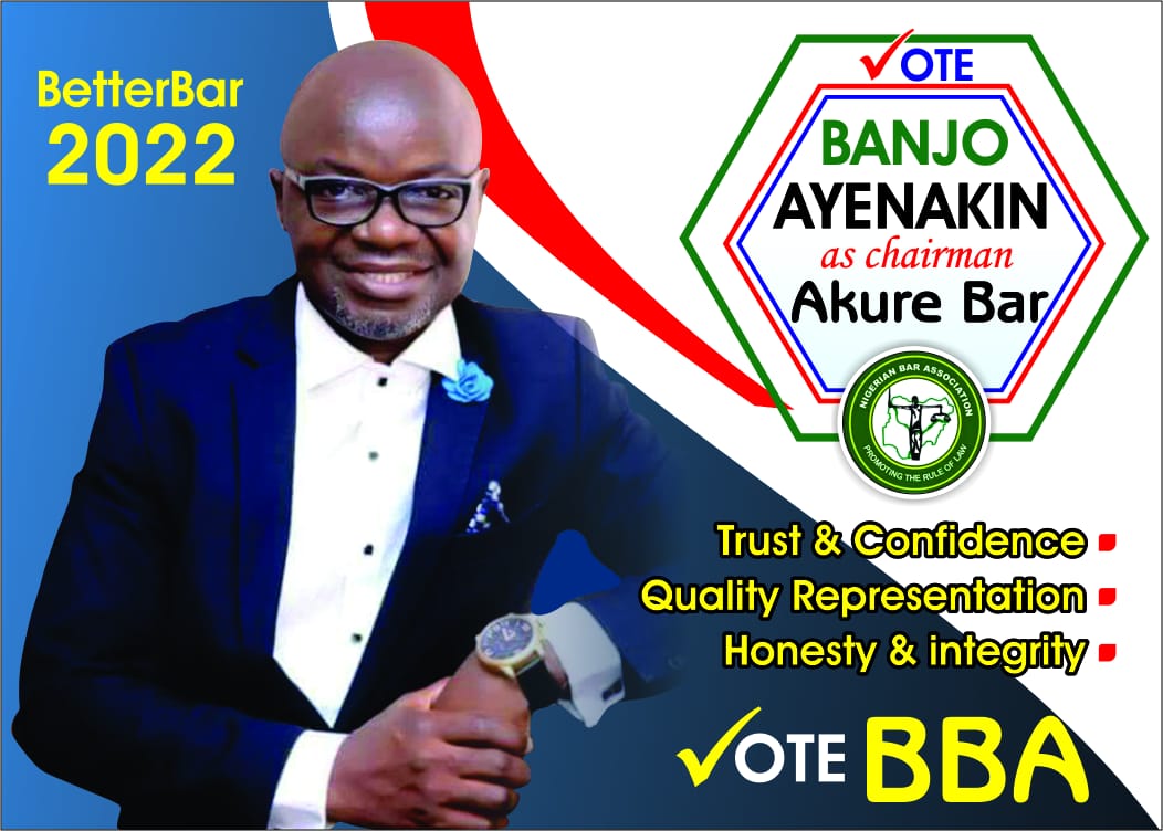 harlex_oyins's tweet photo. Members of the NBA Akure, kindly elect Barr. Banjo Ayenakin as the next NBA Akure Chairman for better representation and massive productivity.
#BetterBar '22 https://t.co/JISjpDomNn