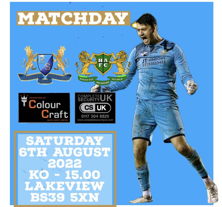 BishopSuttonAFC's tweet image. 🔵⚪️MATCH DAY⚪️🔵

This afternoon we are at home against @HengroveAFC.

🏆 @TSWesternLeague 
📆 Sat 6th Aug
⏱ 15:00
🏟 Lakeview
📍 BA39 5XN
🍺 Bar Open

#UpTheSutton