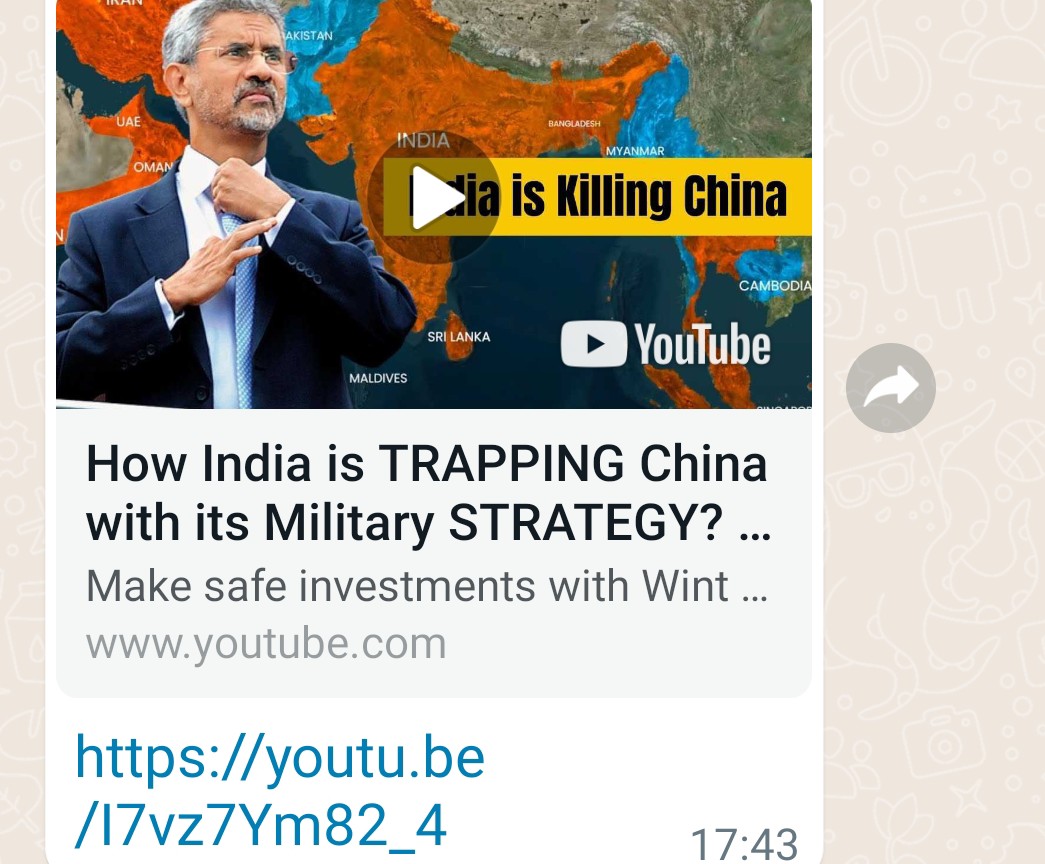 GorwayGlobal's tweet photo. Shared with much approbation in family #Sanghified #WhatsApp group. Apparently under Modi #India is killing China.
"There us no bigger a fool than a self-deluded fool" https://t.co/gvIFy3vTGf