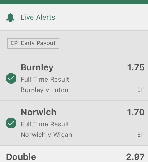 8Black_Inplay's tweet photo. Here’s all of todays bets 👇
#8BBOTD✅ 3u
#8BDoubleDouble✅ 2u
#8BTripleDouble✅ 2u
Combining all as an acca pays @ 7.42✅ 0.5u
Would it be too much to ask the footballing gods for a clean sweep again? 🧹 🙏
GL if you’re on these ❤️
❤️’s & RT’s welcome https://t.co/nBxifis6Mz