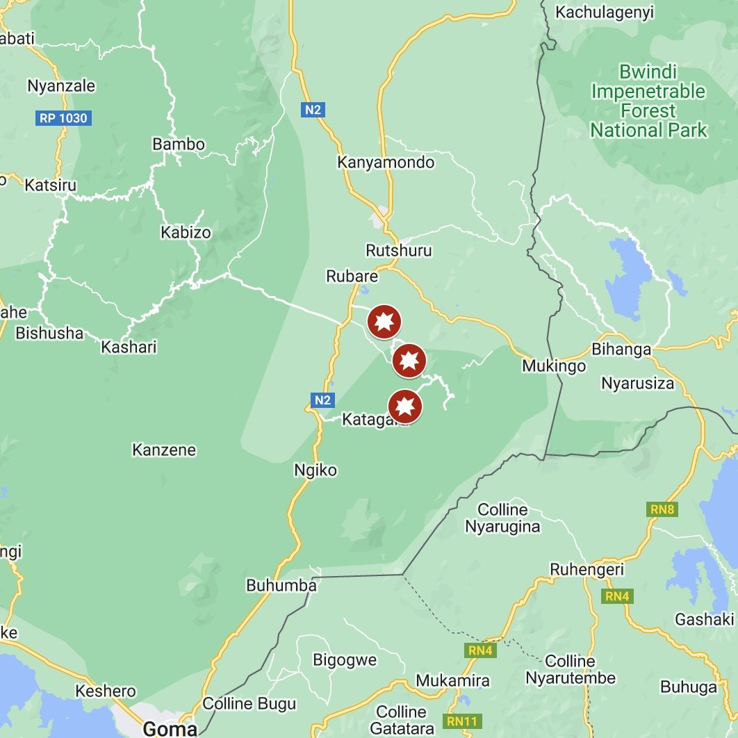 KivuSecurity's tweet photo. On Monday 1 and Tuesday 2 August, the #M23 attacked #FARDC positions in the villages of #Nyesisi, #Bukima and #Kanombe (territory of #Rutshuru, North #Kivu) driving the inhabitants of these villages to flee to #Rumangabo and #Rugari #DRC https://t.co/upDN6evojx