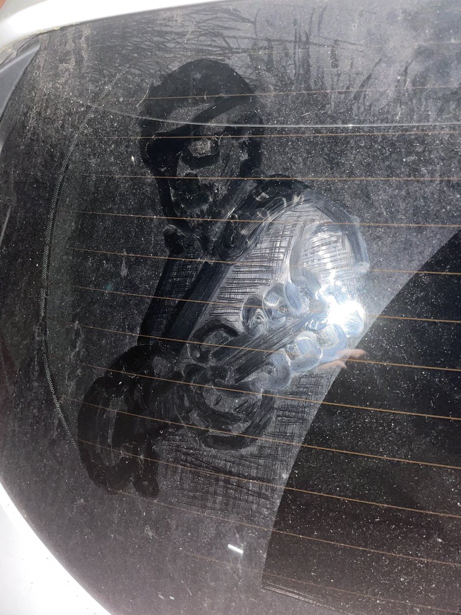 TMishamigos's tweet photo. You can’t say Kansas and not think about Rich Williams! So he’s now immortalized on my car (until it rains!).

@KansasBand #GISH https://t.co/p4fmZUWq77