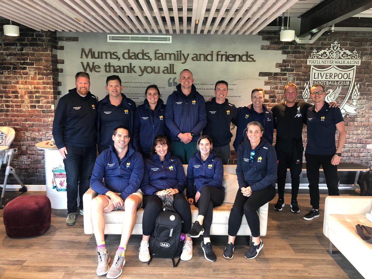 KableKelleway's tweet photo. Day 8 of the @theAIS  #ElevateCoachStudyTour saw the group venture north to the Liverpool FC Academy. An opportunity to view U18/U23 training, tour the facilities, Q&amp;A with U16, U18 &amp; U23 coaches, and a Q&amp;A with the Academy Manager and Head of Coach Development. https://t.co/wlCxtsXV7D