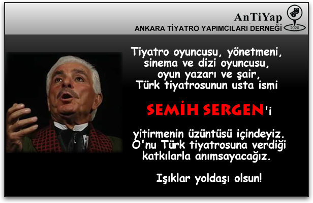 Antiyap06's tweet photo. SEMİH SERGEN...
Anısına saygıyla...
#SemihSergen @Antiyap06 https://t.co/z5Z0Mct1XL