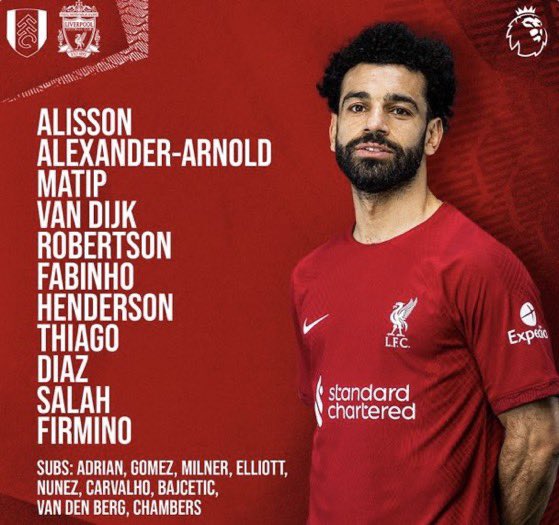 sa__ramos4's tweet photo. 🏆 . الدوري الانجليزي 🏴󠁧󠁢󠁥󠁮󠁧󠁿 
⚽️ . فولهام &amp; ليفربول 
⌚️ . 14:30 🕋
🖥 . BeIN Premium 1
🎙 . رؤوف خليف

 ( تشكيلة الفريقين ) https://t.co/LxDWNNgfqx