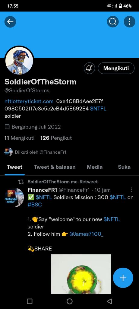 <a href="/FinanceFr1/">$NFTL📳🏧</a> <a href="/SoldierOfStorms/">SoldierOfTheStorm</a> Welcome  $NFTL #BSC