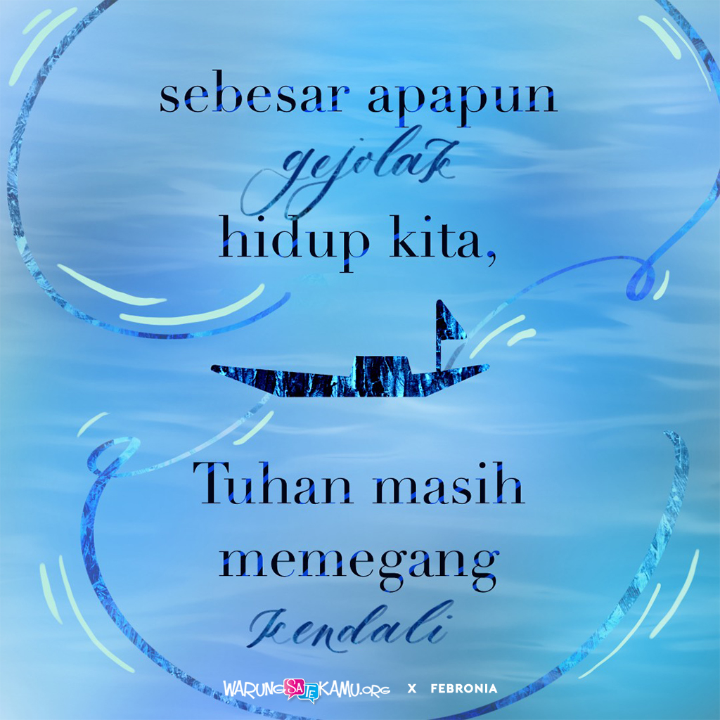 warungsatekamu's tweet photo. Kami memuji-Mu, Allah Mahakasih, sebagai Raja yang Mahakuasa. Tolonglah aku mengakui kedaulatan-Mu dalam hidupku.

Kontribusi oleh Febronia.

#WarungSaTeKaMu #dailyquote #christianart #handlettering #rohanikristen #saatteduh #renungankristen #motivasirohani https://t.co/RPa4x1rY9D