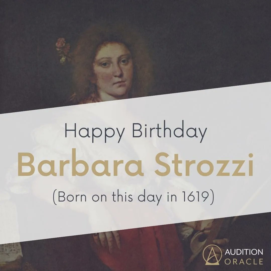 Singer and composer Barbara Strozzi was born on this day in 1619 and is hailed as the most prolific composer of printed secular vocal music in Venice!
#operasinger #operalife #composer #onthisday #composerbirthday #femalecomposer #barbarastrozzi