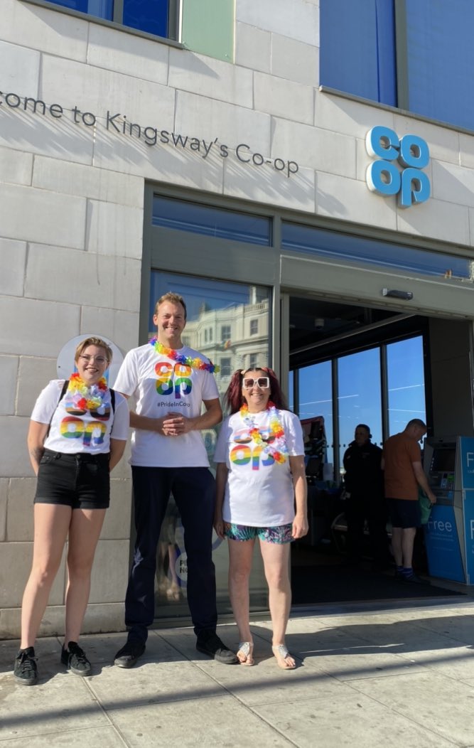 Happy Pride 🌈 ft strong love and colour #respect #pride #PrideBrighton #BrightonPride #coop #itswhatwedo #brighton #love