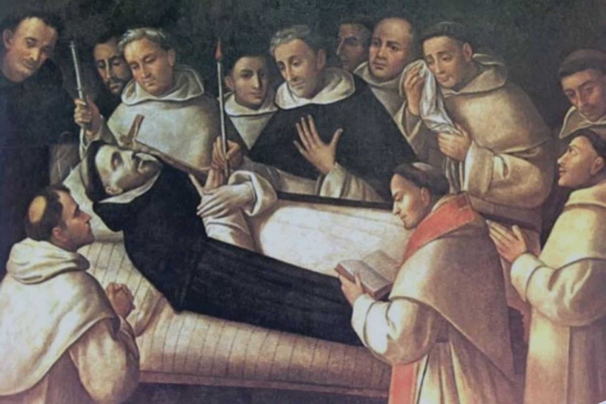 vicenior's tweet photo. “Esto es, hermanos queridos, lo que os dejo en posesión, como corresponde a hijos con derecho de herencia: tened caridad, conservad la humildad, poseed la pobreza voluntaria”. 6 de agosto de 1221. Muerte de Santo Domingo de Guzmán en Bolonia. https://t.co/cClTPQjNcx