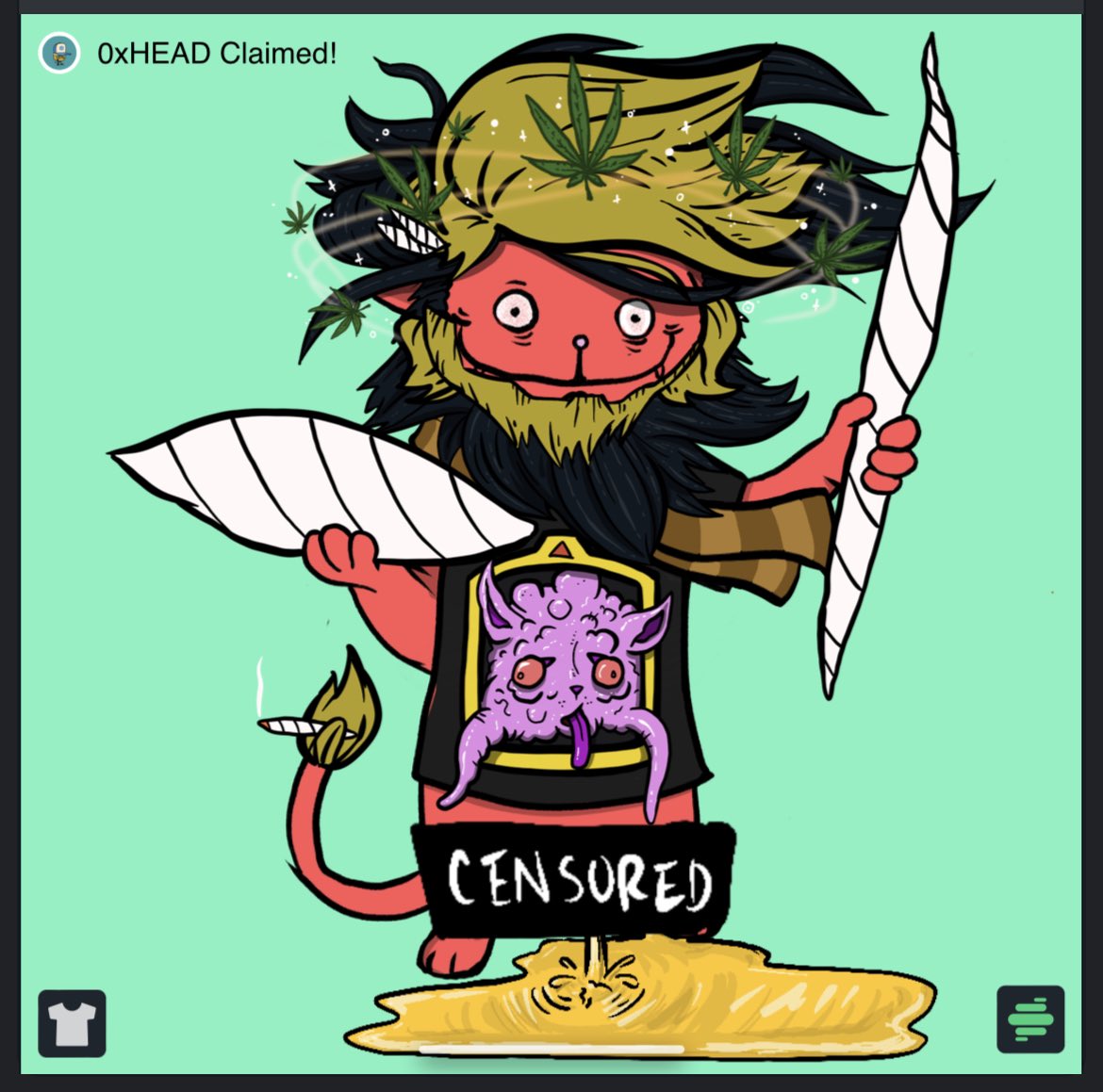 Josh_Backman's tweet photo. My guy already baked as fuck and loving my wallet. Welcome dude. You look rabid as fuck. Like me aye. 

https://t.co/cqV9bKEdPz

#qNFT #NFT #NFTCommunity #BlazedCats @BlazedCats @qNFTHUB @BUILTBYQUANTUM #QuantumCustoms https://t.co/QJV8T1QVxE