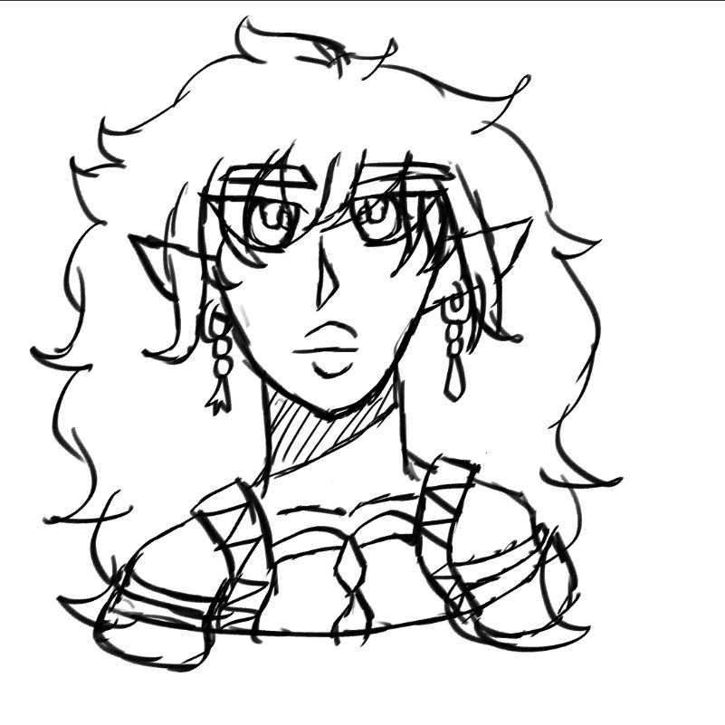 Mizzonite7's tweet photo. so since i found some old sketches i decided to try a more sketchy style and go over them so here is Hymerias draft design https://t.co/ynzB2DnHuz