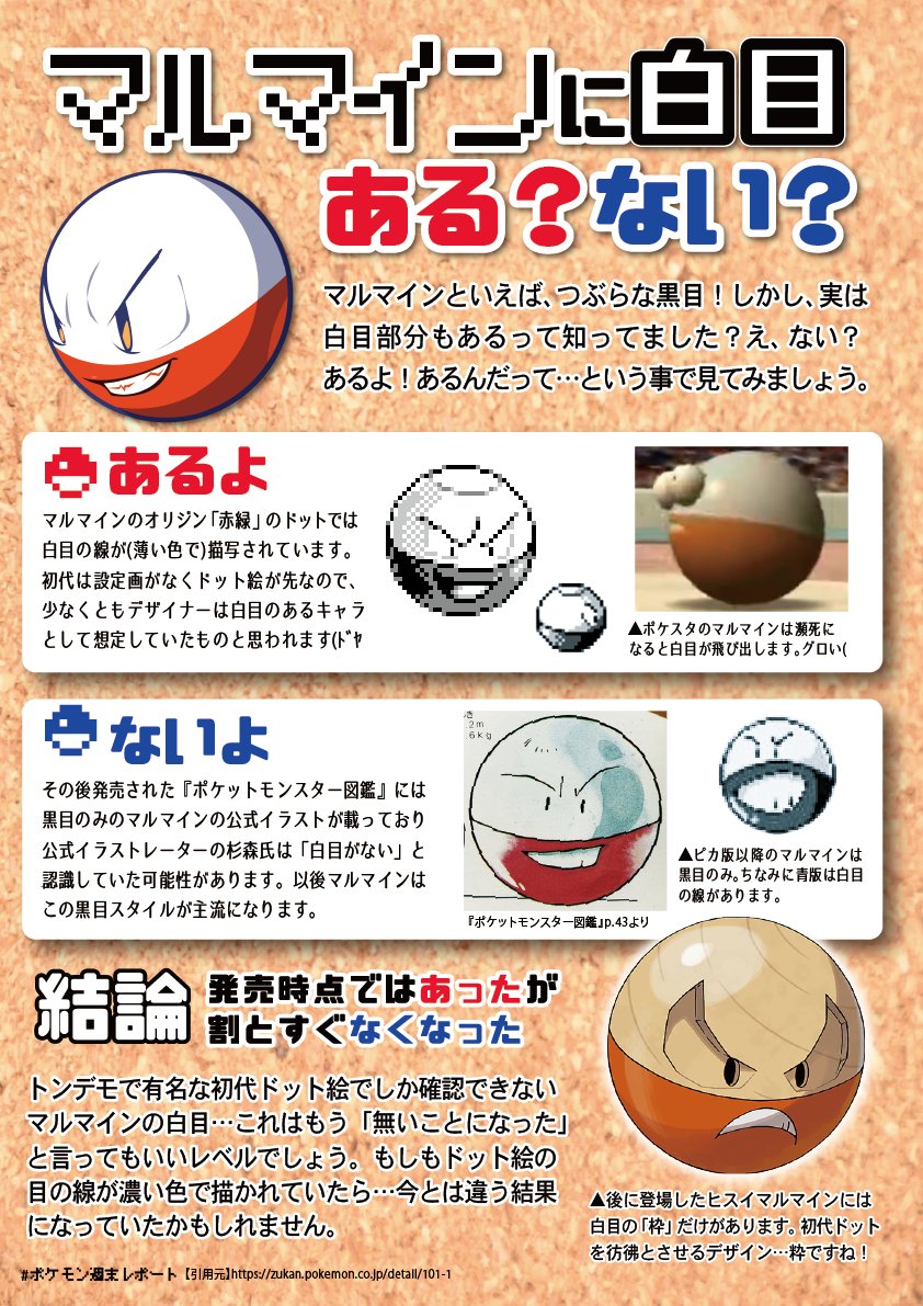 ポケモン週末レポート 16 マルマイン リモートポケモン学会