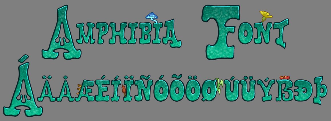 MynjaL's tweet photo. The #Amphibia font is finally up for download! It got delayed cause I kept falling asleep yesterday. It includes ttf, vector and Birdfont files, texture atlases and Gimp files, and everything you need for Unity: https://t.co/PJF9zf1b3L https://t.co/eEttCJTtI7