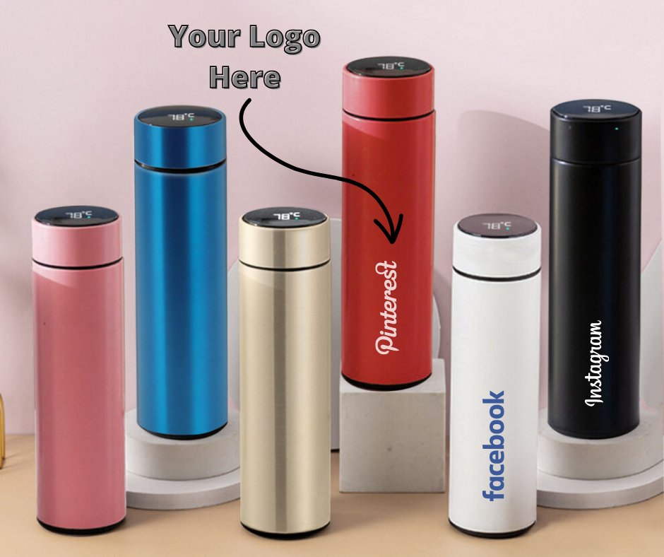 TheGiftingMark's tweet image. New Arrival || High Quality Temperature Water Bottles Available || 6 Colors || Double Wall Insulated || Hot &amp;amp; Cold || Black, White, Red, Blue, Pink and Golden Temperature Bottle

#temperaturewaterbottle #temperaturedisplay #corporategifting #gifting #shopping #hotandcoldbottle