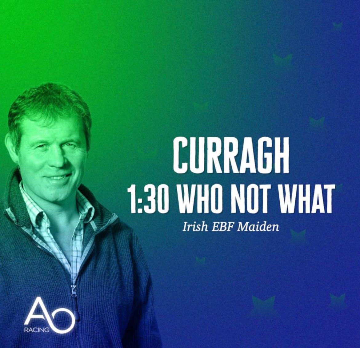 One runner today <a href="/curraghrace/">The Curragh Racecourse</a> 

<a href="/wjlee24786/">Billy Lee</a> takes the mount! 

#TeamAO #HorseRacing #IrishRacing