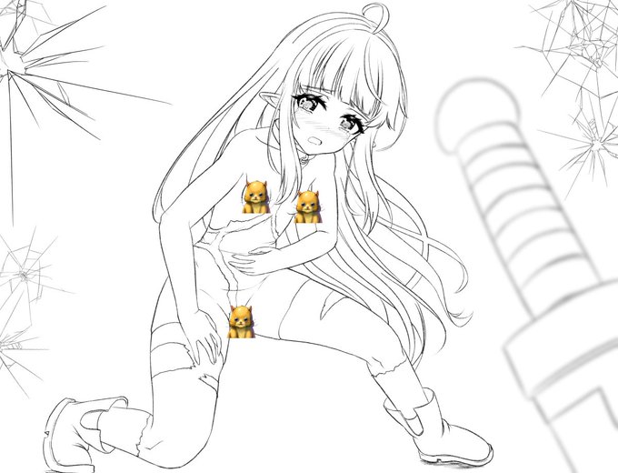 さらにダメージを食らって
リボンがほどけたバージョン 