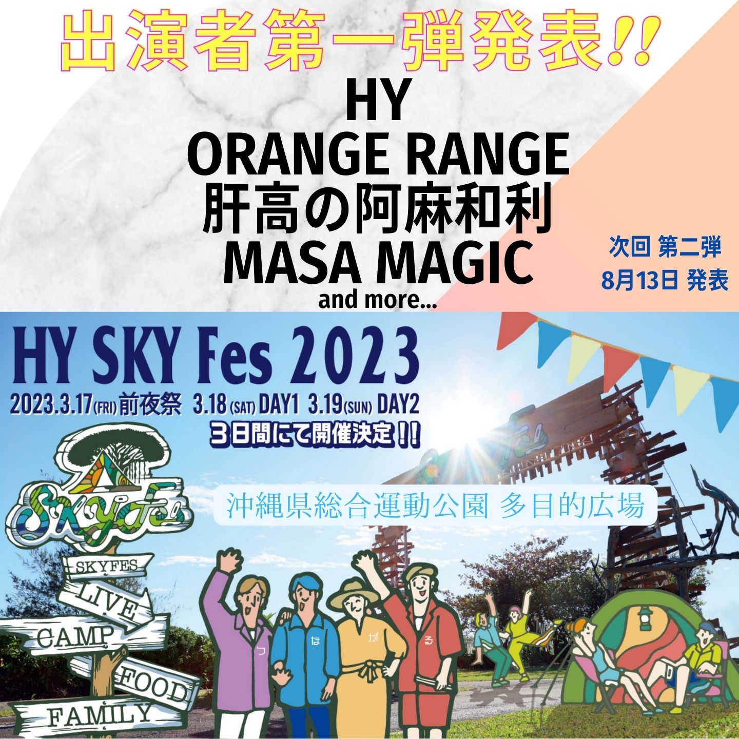 3月18.19日HYスカイフェス2日通し分チケット（完売）