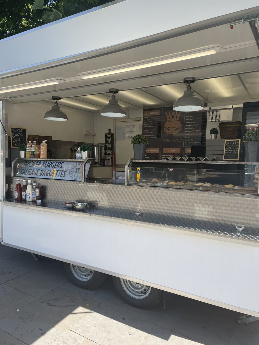 HASTLERSQPR's tweet photo. We are open and ready for match today  @officialqpr we have a new stall….. first day trading we can’t wait to see all our lovely customers old and new both our stalls are open for the match 🍔🍔🍔 #QRPFC #qprmid #streetfoods #footyfood ⚽️⚽️⚽️ https://t.co/qTfmOAxUlF