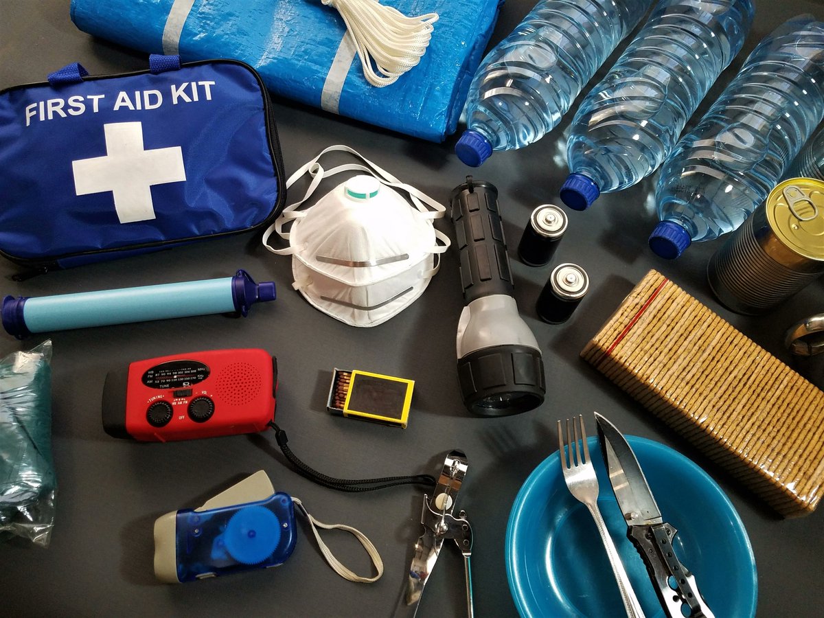 #ReadyForAnything The Gear you take with you will depend on your activity but bringing these with you is a good idea
Flashlight
Fire making kit
Signalling device
Food and water
Clothing
Navigational/communication devices
First aid kit
Emergency blanket
Pocket knife
Sun protection