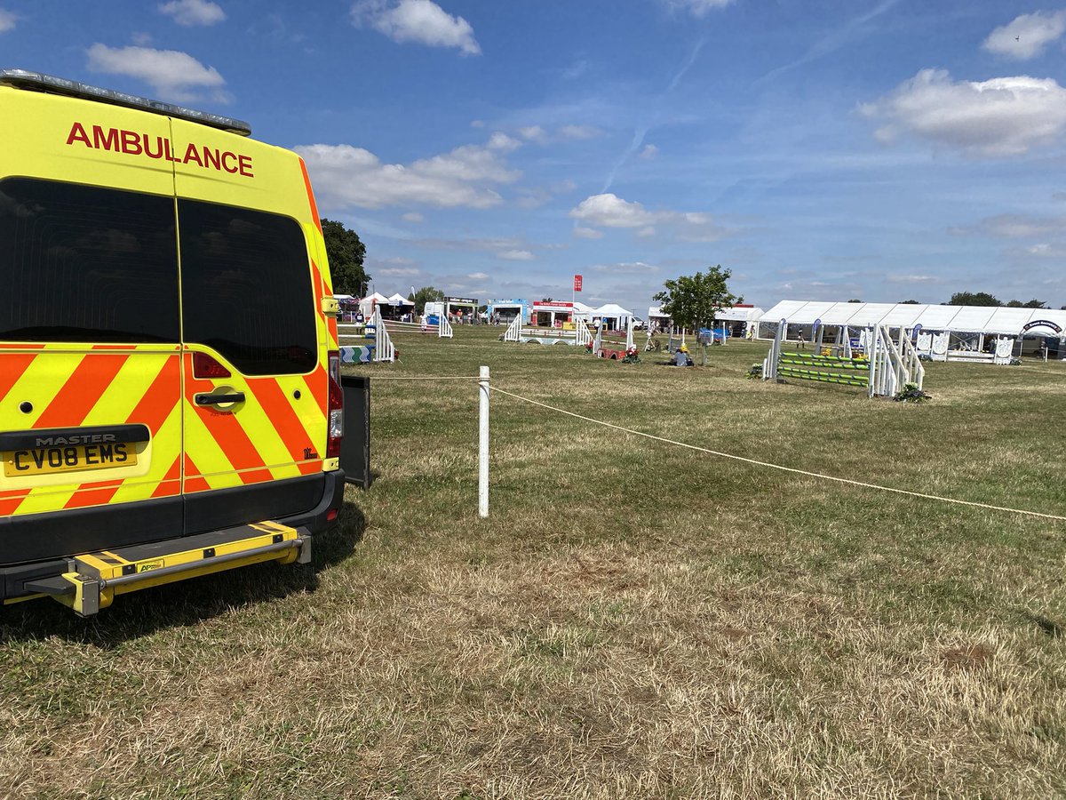 What a pleasant bucolic setting with fantastic British #Summer weather. Supporting the <a href="/BritishHorse/">British Horse Society</a> Horse Trials #equestrian #eventprofs #eventmedicine