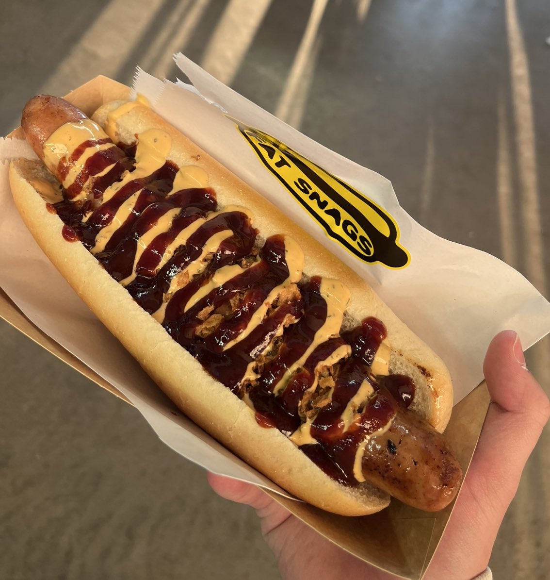 Hot dog at Birmingham City (<a href="/BCFC/">(C) Birmingham City FC</a> @FatSnags) 

💷 £7