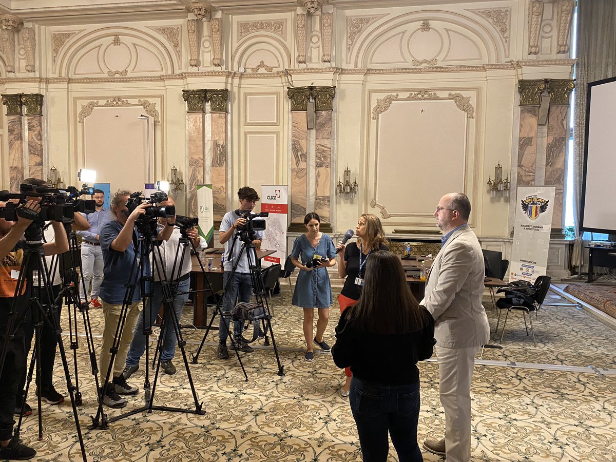 DanCimpean's tweet photo. Editia 2022 Romania Cyber Security Challenge se apropie de final, la Palatul Parlamentului. Asteptam cu nerabdare rezultatele finale ce vor fi anuntate la 18:00
#ROCSC #cyber #cybersecurity #challenge #Bucharest #Romania 🇷🇴 https://t.co/s4aatuednR