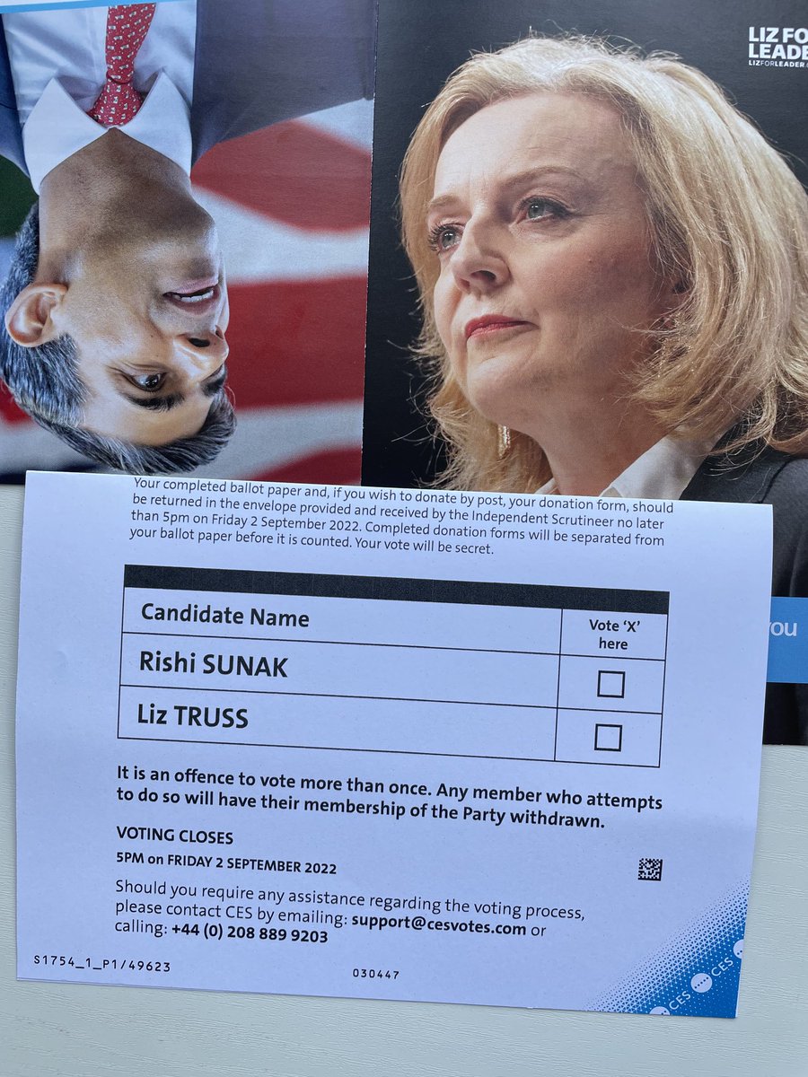 AliMohsinBham's tweet photo. ⁦@Conservatives⁩ ⁦@trussliz⁩ ⁦@RishiSunak⁩ 
Contemplating….. NOT!!! 
It’s a simple choice for me….. https://t.co/9DM1KKltIh