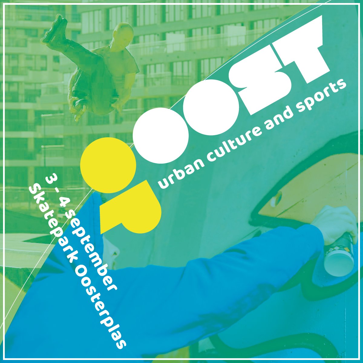 Niet te missen: #OpOost!

📌 Skatepark Oosterplas
📅 3 &amp; 4 september
⏱ 12:00 - 19:00

Skateboard, longboard, inline skate, BMX, breakdance, graffiti, kendama, food trucks, DJ's 🍻

Meer info: downtown.nl/.../sCategory/…