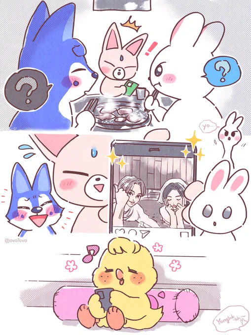 🌸🐥🌸  🐰💬

#Straykidsfanart 