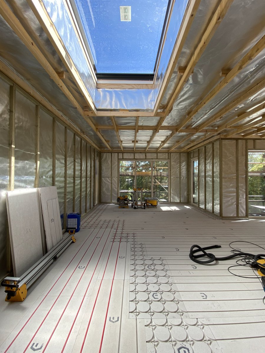 jmlsips's tweet photo. How’s that for a statement #roofwindow?! Flooding our #SIPshouse in Dollar with natural light. #newbuild #newhome #selfbuilder #selfbuild #ecohome https://t.co/EUJ8ynGRrR