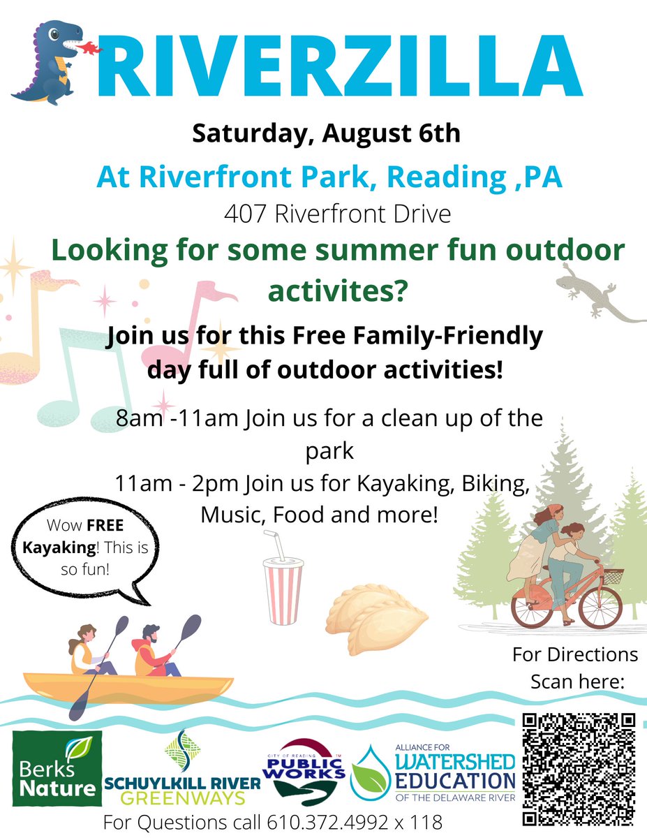 CreativeTiana's tweet photo. While you’re planning your day today there’s an event at the riverfront. FREE Kayaking &amp; Activities. Visit me at the table to make some art. I’ll see y’all there. 🥰 

#CityofReading #ReadingPA https://t.co/UHnbTqqgAh