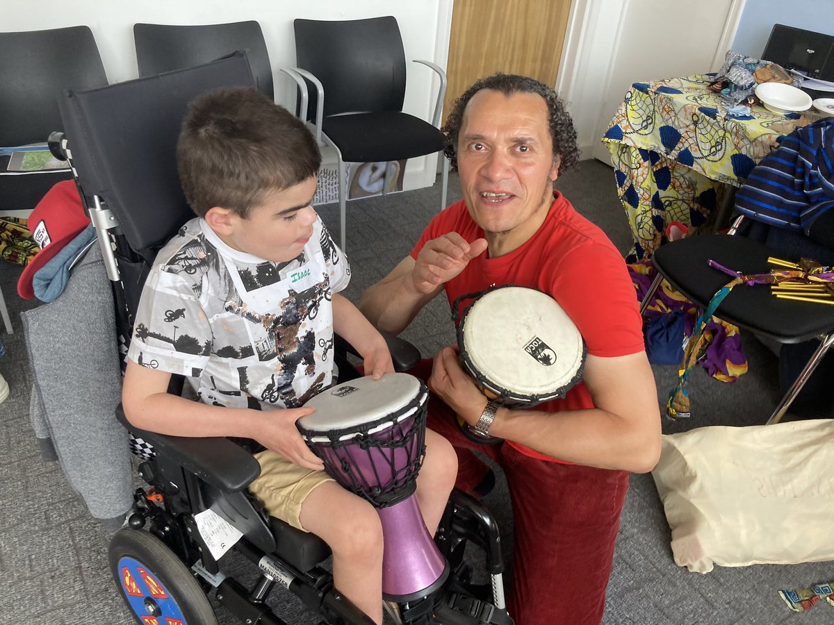 mloue36's tweet photo. Isaac had a lovely time at the storybeats music workshop at Sutton in Ashfield Library this morning. A lovely interactive session. 🎶 @NottsLibraries @thesparkarts https://t.co/vXUOAdsibI