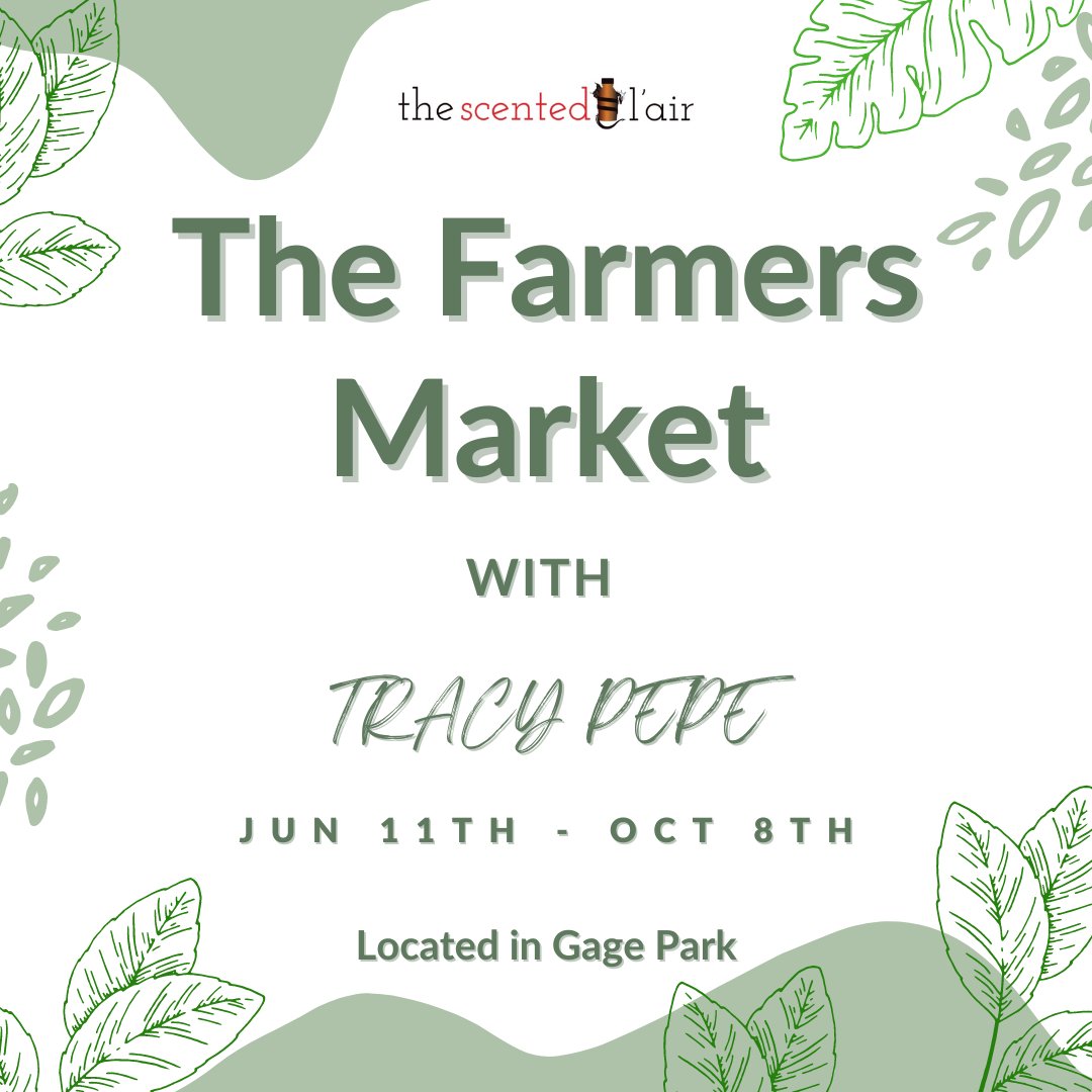 We’re at the Farmers Market, come visit us! 

.

.

.
#experienceBrampton #bramptonfarmersmarket #thescentedlair #downtownbrampton #peelregion #smellthis #hearthis #feelthis #tastethis