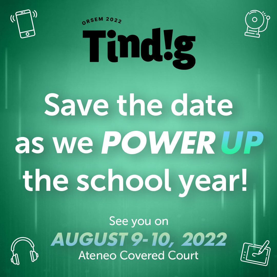ofjmtuazon's tweet photo. School's back and we're gearing up for the excitement as we power up the new school year!

Save the date – August 9 and 10, see you all! https://t.co/PwegBclXZY
