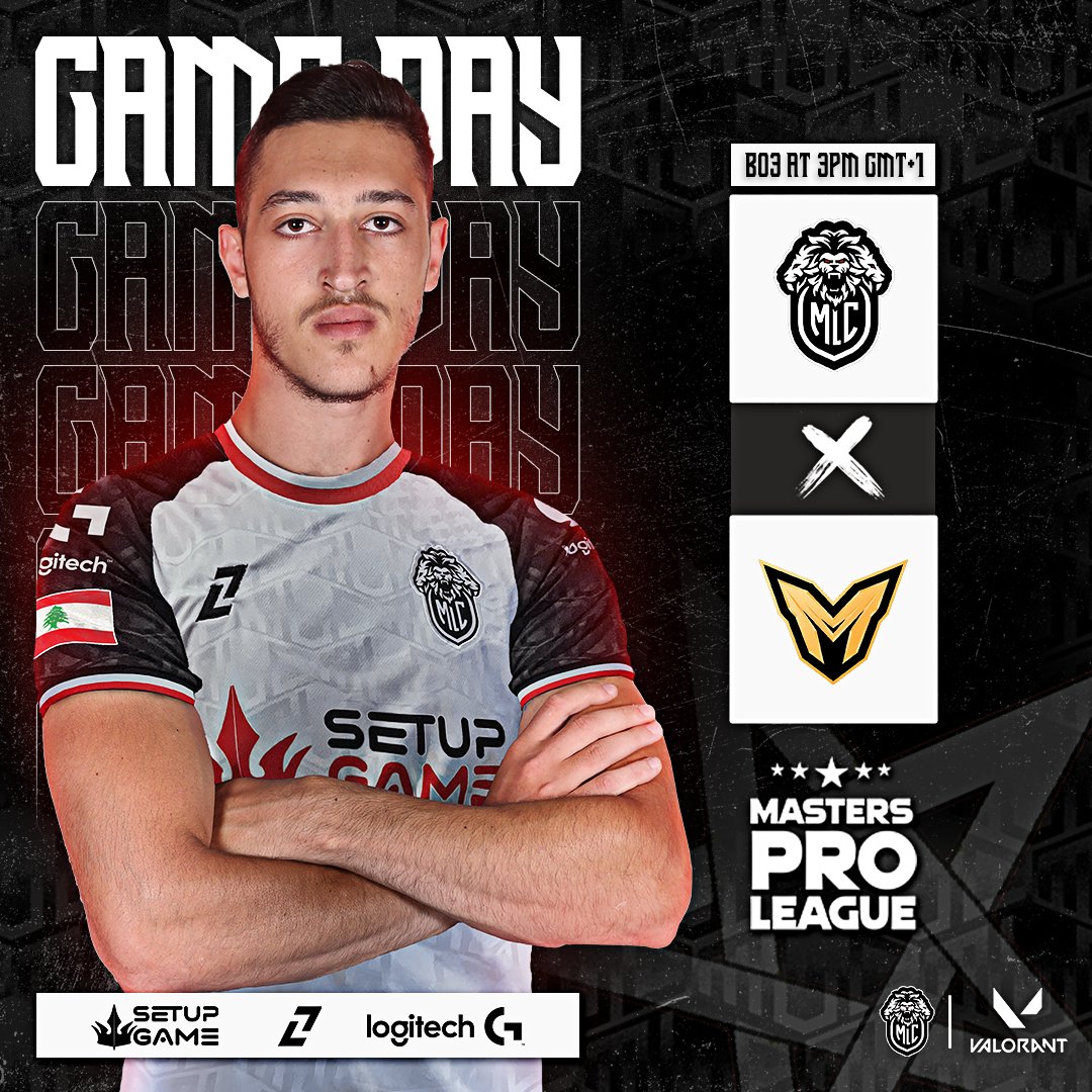 Today we are playing the masters pro league winner bracket semi-final 🆚️our brothers <a href="/teammajestytn/">Team Majesty</a> 

🕘 3 pm GMT+1 

📺: m.twitch.tv/esna_gg

We’re Lion We’re MLC 🦁🇲🇦
<a href="/olympzworld/">Olympz</a> <a href="/LogitechG_ME/">Logitech G Middle East</a> 
#LogitechXMLC #mpl #playground
#valorant
