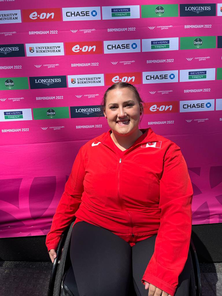 COMMONWEALTH 22 - MICKEY SETS NEW GAMES RECORD 🇨🇦

Sarah Mickey brought the heat today in the F55-57 shot put. 

Her toss of 7.71m landed her 5th in the competition, and is a PB and a Commonwealth Games F55 classification record!

Congrats, Sarah 🔥