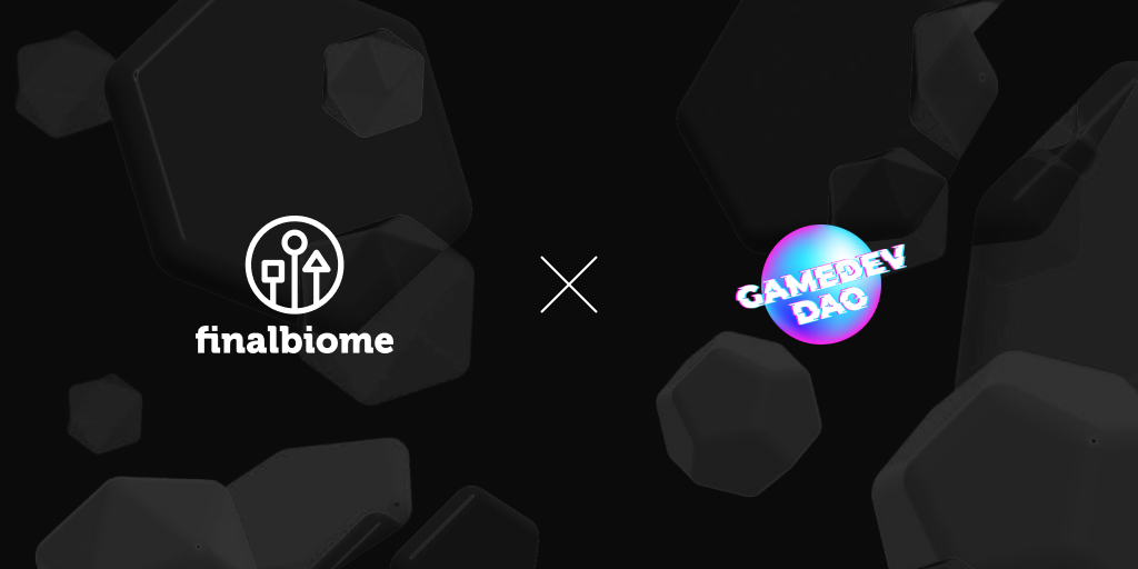 finalbiome's tweet photo. We are proud to announce another @GameDevDAO #partnership
As we are looking to expand our #community they will be an essential part of our journey
#gamedev #gamefi #blockchain #dao https://t.co/yCpDExZvBG