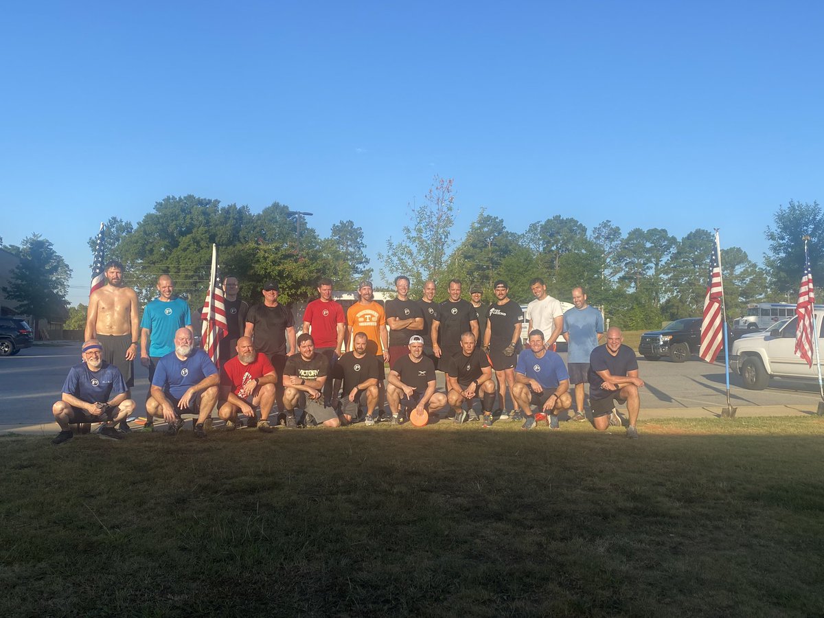 @F3Shredder (@f3shredder) on Twitter photo <a href="/F3Strut/">F3StrutBrigade</a> <a href="/F3LakeMurray/">F3 Lake Murray</a> 24 pax post for an <a href="/f3shredder/">@F3Shredder</a> led 8yr Lake Murray and 9yr Strut Anniversary Q.
Last man up, hill climb, burpees, knuckle dragging rock curls with a round of disc golf topped off with some stair calf’s. Everyone survived and appeared to be highly motivated. <a href="/F3Strut/">F3StrutBrigade</a> <a href="/F3LakeMurray/">F3 Lake Murray</a> 24 pax post for an <a href="/f3shredder/">@F3Shredder</a> led 8yr Lake Murray and 9yr Strut Anniversary Q.
Last man up, hill climb, burpees, knuckle dragging rock curls with a round of disc golf topped off with some stair calf’s. Everyone survived and appeared to be highly motivated.