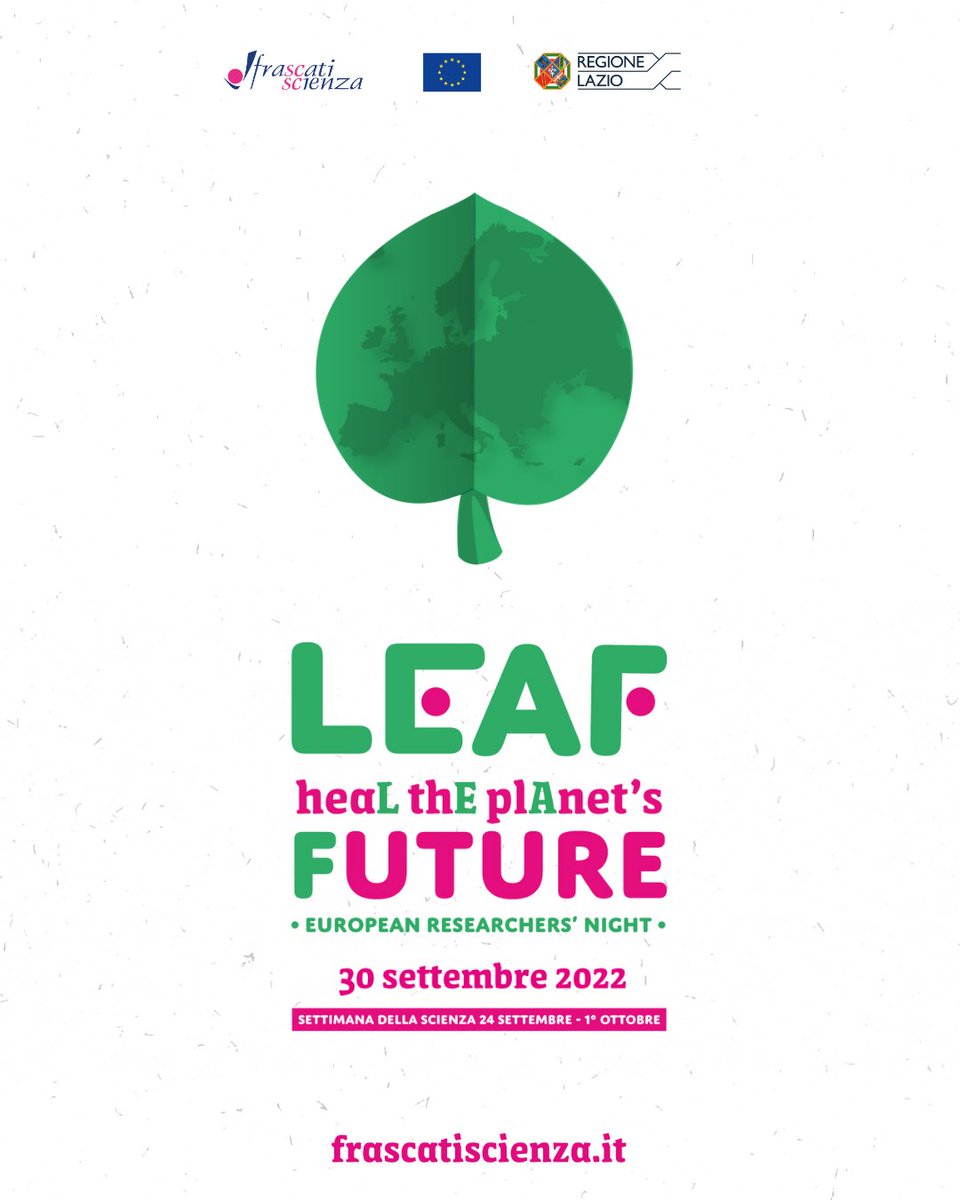 Frascati Scienza (@frascatiscienza) on Twitter photo <a href="/AssSpeakScience/">Speak Science</a> è partner di Frascati Scienza in occasione della Notte Europea dei Ricercatori e delle Ricercatrici 2022.
📆 Vi aspettiamo il 30 settembre e il 1 ottobre. Per saperne di più cliccate qui 👇🏻
frascatiscienza.it/fsapp/
#leaf #mscanight #mscactions <a href="/AssSpeakScience/">Speak Science</a> è partner di Frascati Scienza in occasione della Notte Europea dei Ricercatori e delle Ricercatrici 2022.
📆 Vi aspettiamo il 30 settembre e il 1 ottobre. Per saperne di più cliccate qui 👇🏻
frascatiscienza.it/fsapp/
#leaf #mscanight #mscactions