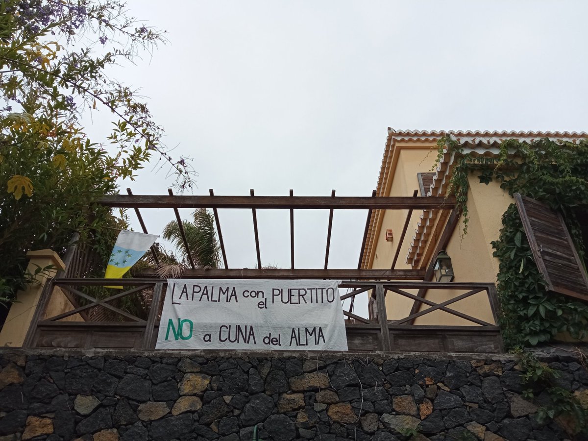 La Palma con el Puertito de Adeje. Estamos con ustedes #SalvarElPuertito