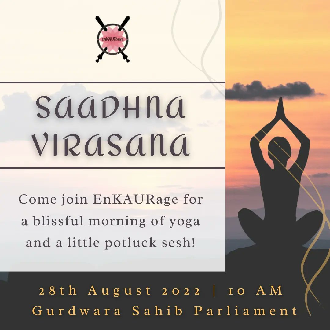 enkaurage's tweet photo. We're back with yet another gracious event this year! Join us on a mindful, nurturing Sunday morning where we focus on our inner selves with some relaxing yoga.

Register via QR or given link! Can’t wait to have all of you there ❤️ #enKAURage #yoga #bliss #saadhna https://t.co/mL2PQWuk9t