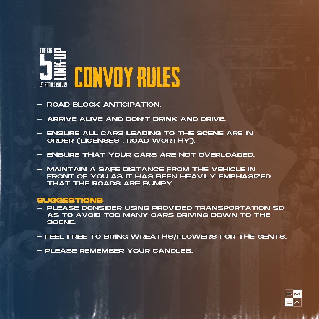 #hebig5linkup CONVOY RULES 🚨