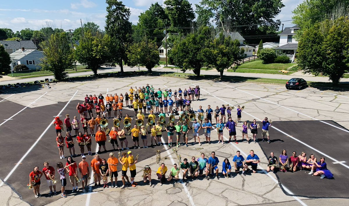 CFBands's tweet image. Band Rainbow Day @ Tiger Band Camp 2022!