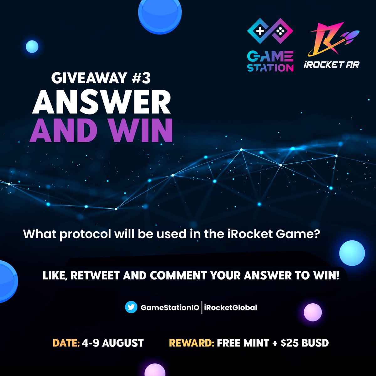 #GIVEAWAY - Day 3 of 5⚡

🤑Win FREE mint of the NEOGEN 3D AR #NFT &amp; $25 of BUSD

To Enter:
✔️Like, RT and Comment your answer to the question. See hint below 👇

Complete #Gleam for more prizes bit.ly/3oUVftC

⛔7 Aug 13:00 UTC

#FreeNFT #Competition #Airdrop

[1 /2]🧵