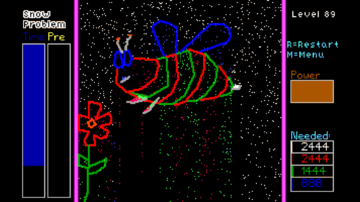 IndieGameNews1's tweet image. Could this level BEE any tougher? #indiedev #SnowProblem